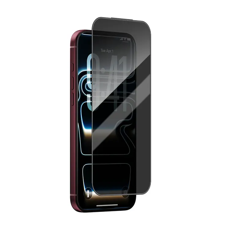 iPhone 18 Pro Max Gizlilik Filtreli Temperli Cam Ekran Koruyucu - Wiwu GT-028 iPrivacy