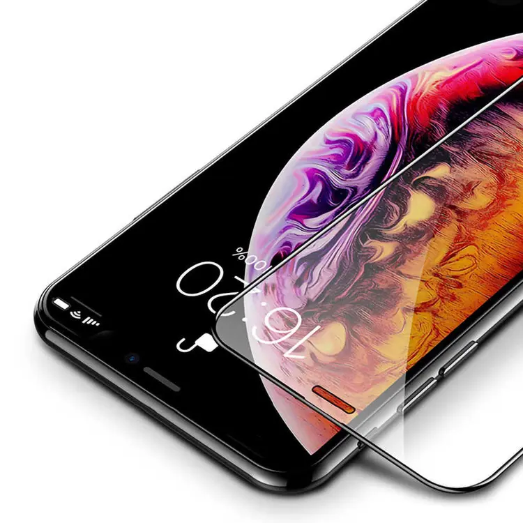 iPhone X Seramik Ekran Koruyucu, 3D Kavisli ve Darbe Emici - Davin