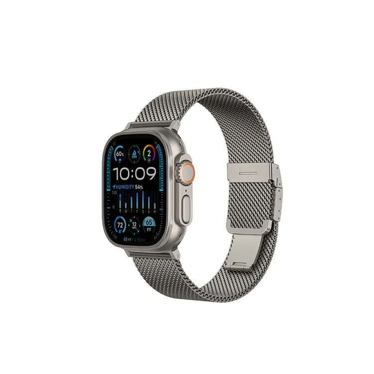 Apple Watch 46 mm Metal Hasır Kordon - Amazingthing Titan Premium
