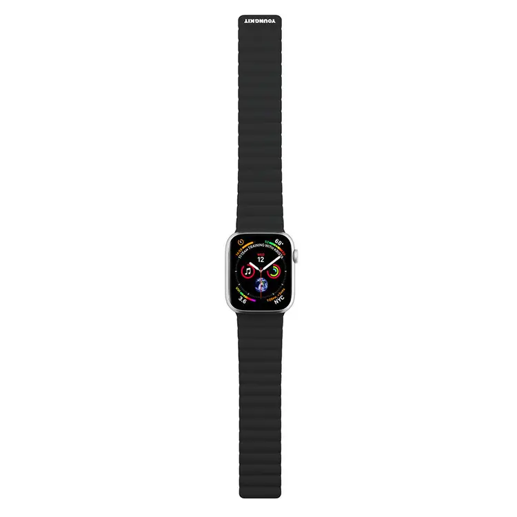 Apple Watch 38 mm Manyetik Silikon Kordon - Youngkit Classical