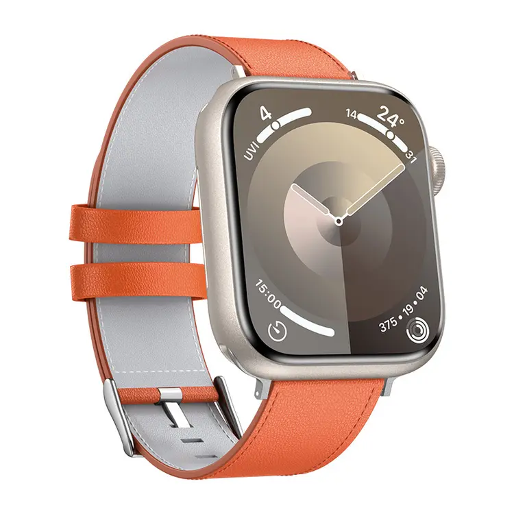 Apple Watch 44 mm Uyumlu Deri Kordon - Benks Vintage