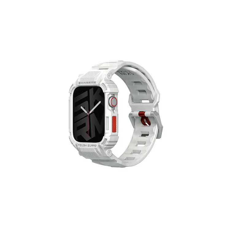 Apple Watch 44 mm TPU Kasa Koruyucu ve Silikon Kordon - Skinarma Mecha