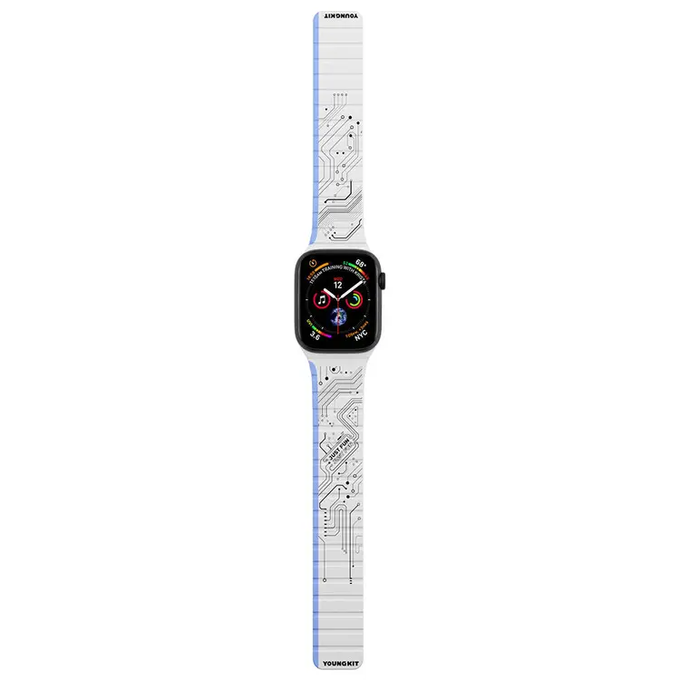 Apple Watch 40 mm Manyetik Tak Çıkar Silikon Kordon - Youngkit Technological