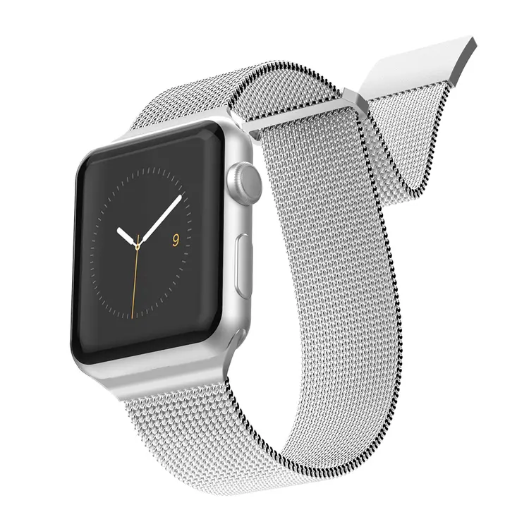 Apple Watch 41 mm Metal Hasır Kordon - Raptic Mesh Band