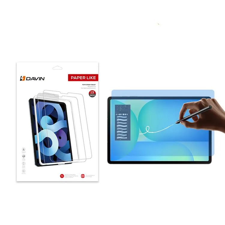 Galaxy Tab S10 FE Plus Kağıt Hisli Mat Ekran Koruyucu - Davin Paper Like