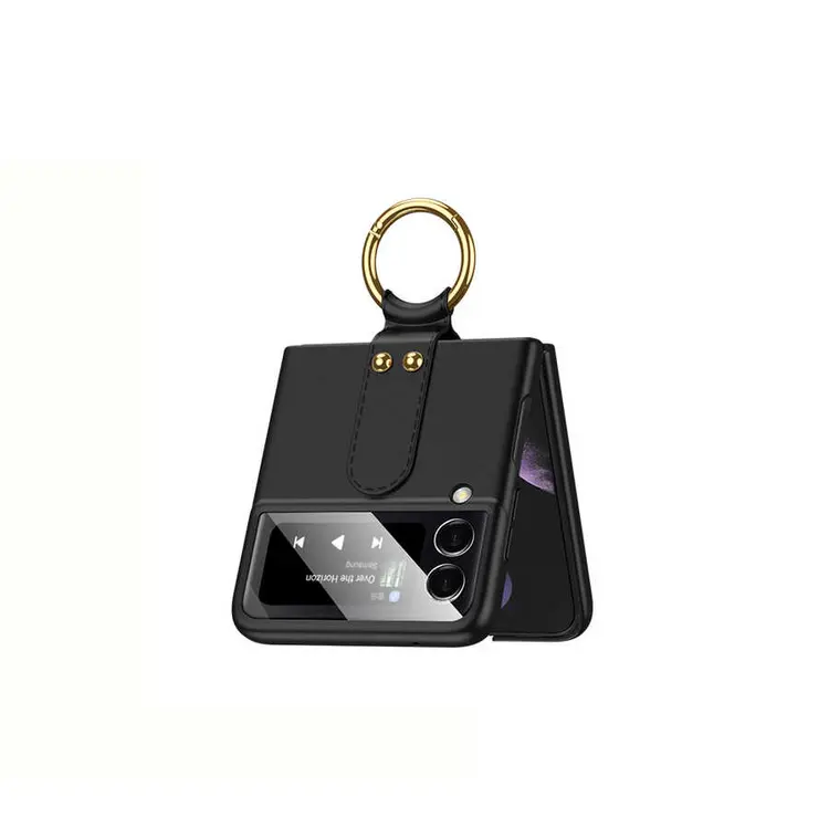 Galaxy Z Flip 3 Kılıf Zore Flip Ring Kıpta Kapak
