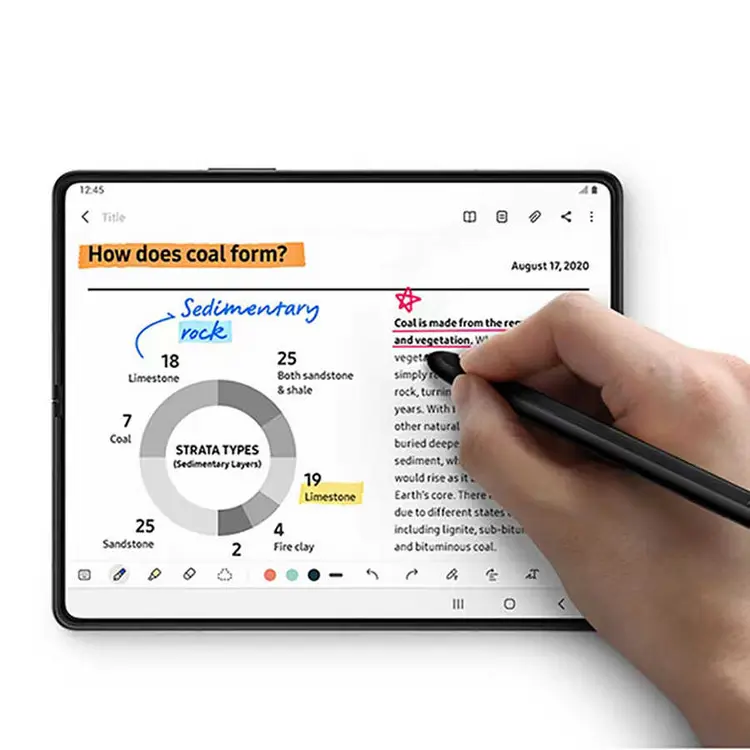 Galaxy Z Fold 3 Wiwu Dokunmatik Çizim Kalemi, 4096 Seviye Hassasiyet