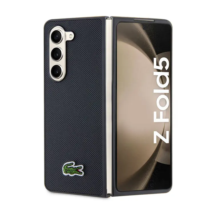 Galaxy Z Fold 5 PU Pike Desenli Lisanslı Kılıf - Lacoste