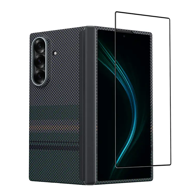 Galaxy Z Fold 7 Ön ve Arka Kevlar Kapak + Ekran Koruyucu Seti - Benks ArmorAir Aurora Grand Combo