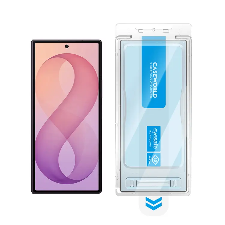 Galaxy Z Fold 7 Temperli Cam Ekran Koruyucu, Uygulama Aparatlı - CaseWorld Applicator