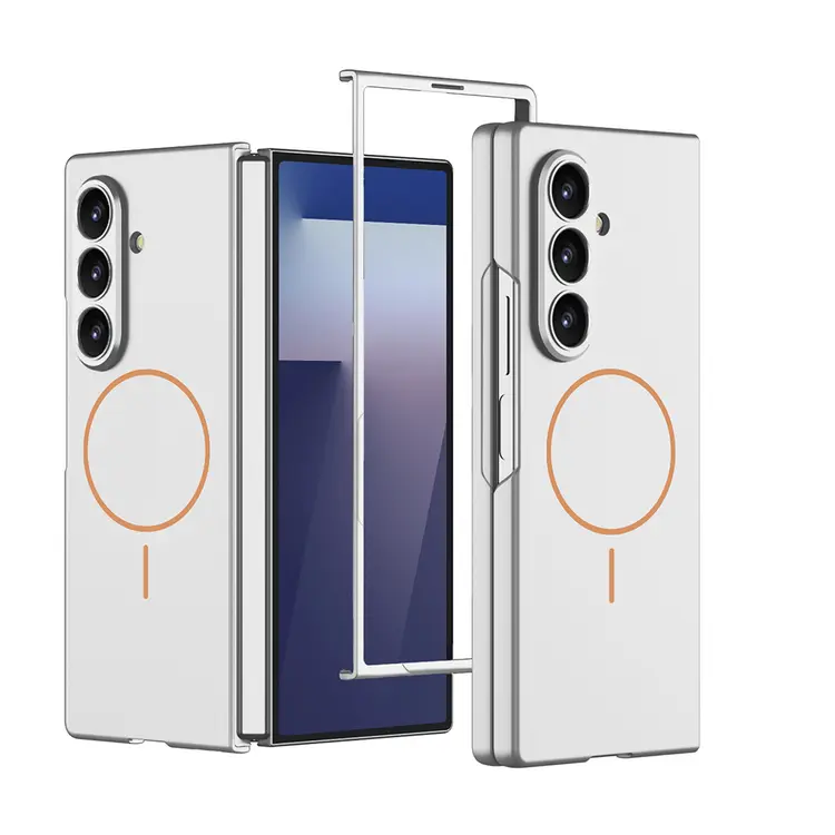 Galaxy Z Fold 7 Kılıf Wireless Şarj Özellikli Zore Kıpta M-safe Kapak