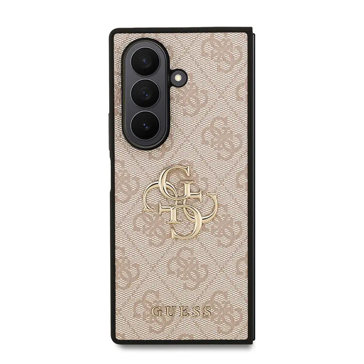 Galaxy Z Fold 7 PU Deri Kılıf, Büyük Metal Logo - Guess
