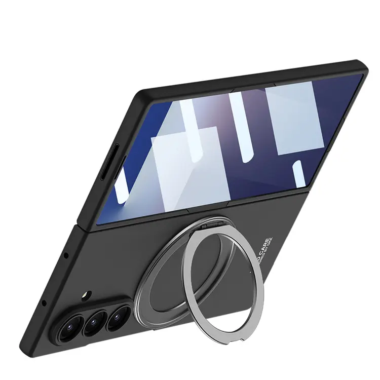 Galaxy Z Fold 7 MagSafe Şarj Özellikli Yüzüklü Kamera Korumalı Kılıf - GKK Kıpta
