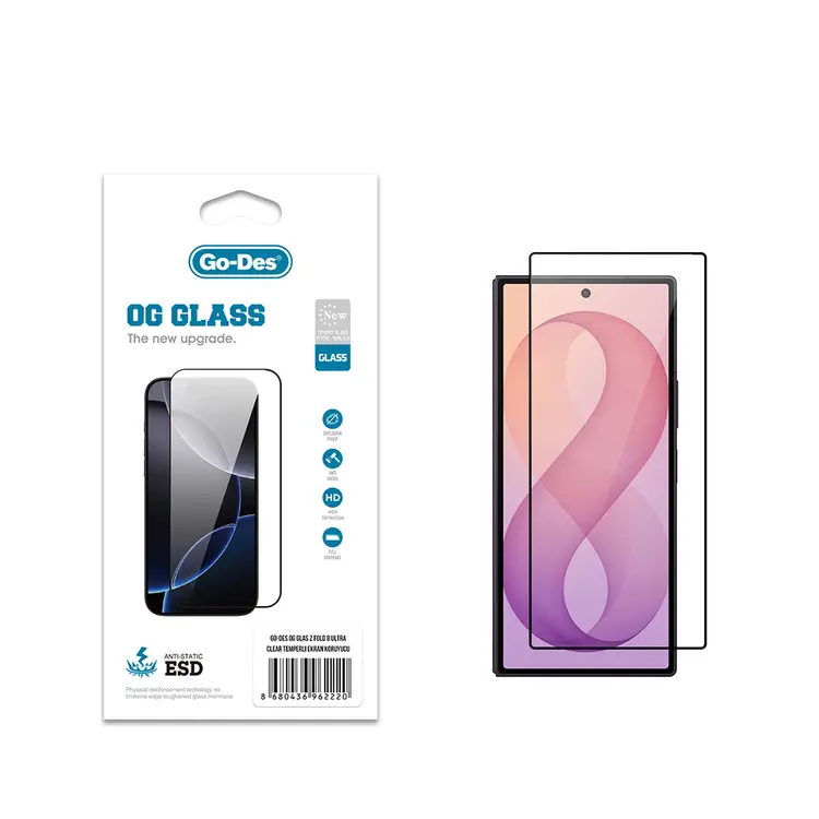 Galaxy Z Fold 8 Ultra Temperli Cam Ekran Koruyucu - Go Des OG Glass
