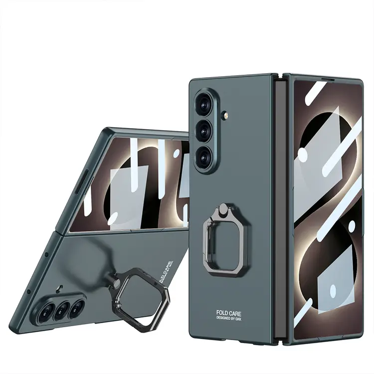 Galaxy Z Fold 8 Ultra Kılıf Zore Kıpta Flip Ring Kamera Korumalı Kapak
