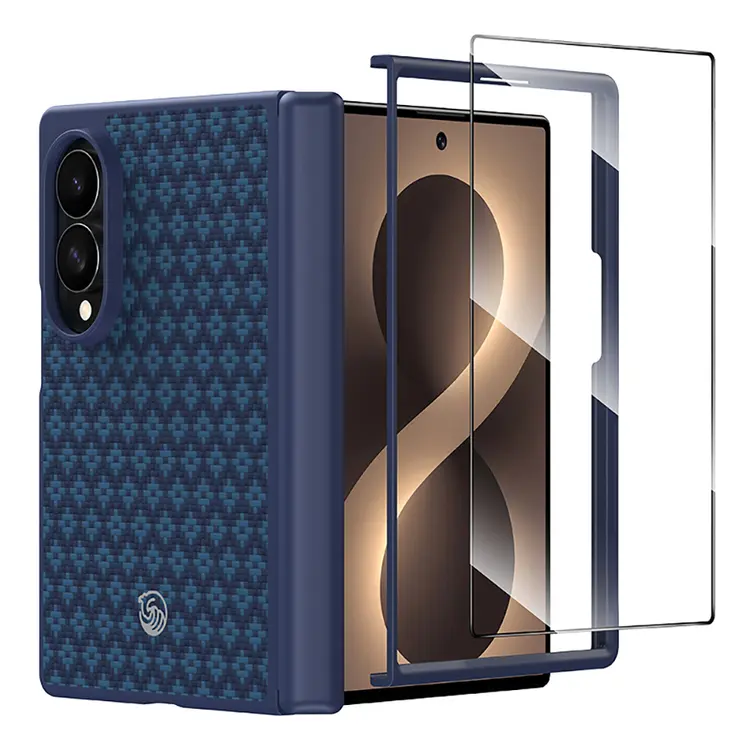 Galaxy Z Fold 8 Kevlar Karbon Kılıf ve Ekran Koruyucu Seti - Benks ArmorPro ArmorGrid Grand Combo