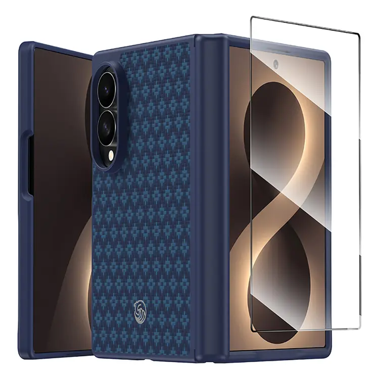 Galaxy Z Fold 8 Kevlar Karbon Kılıf ve Ekran Koruyucu Seti - Benks ArmorPro ArmorGrid Grand Combo
