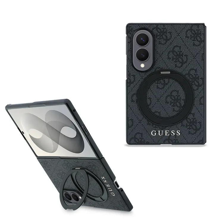 Galaxy Z Fold 8 MagSafe Uyumlu 360 Derece Dönebilen Standlı Kılıf - Guess