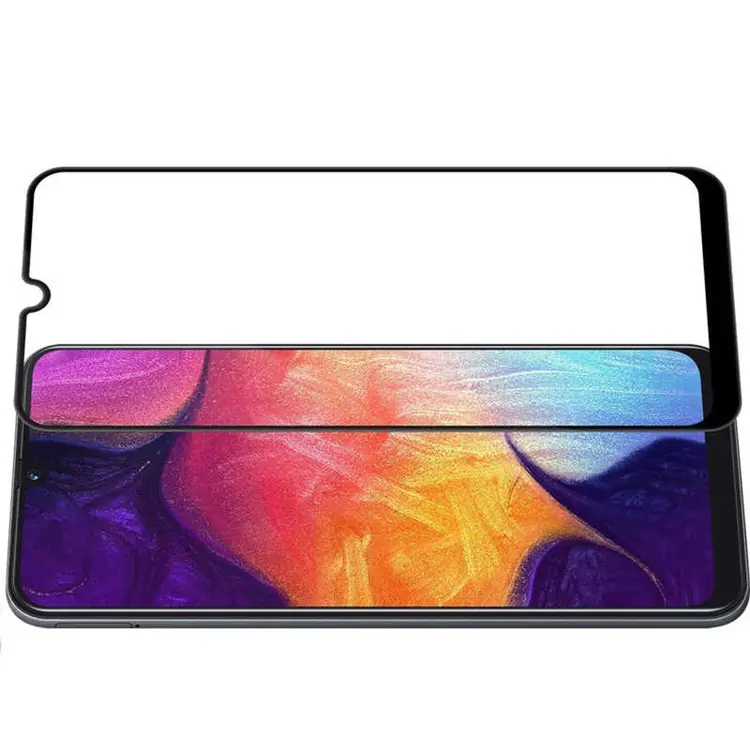 Samsung Galaxy A30 Tam Kaplama 5D Cam Ekran Koruyucu - Davin