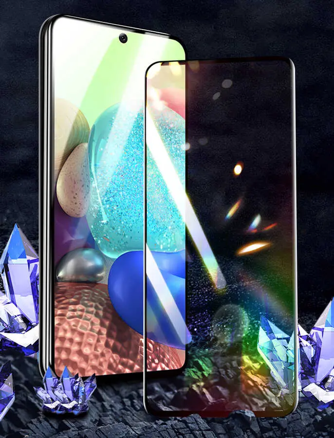 Samsung Galaxy M52 5D Tam Kaplama Temperli Cam Ekran Koruyucu - Davin