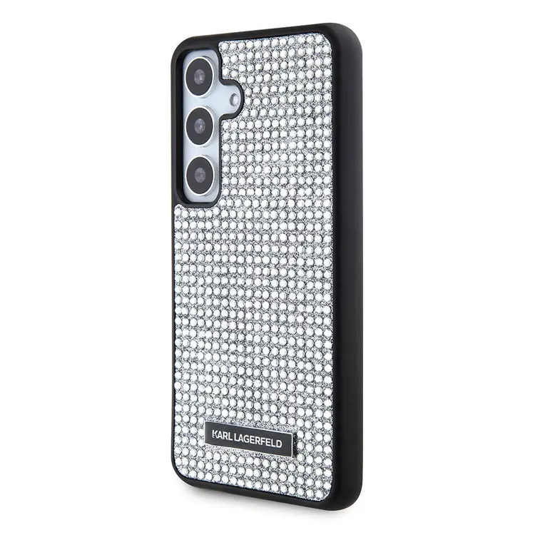 Galaxy S24 Taşlı Metal Logo Kılıf - Karl Lagerfeld Lisanslı