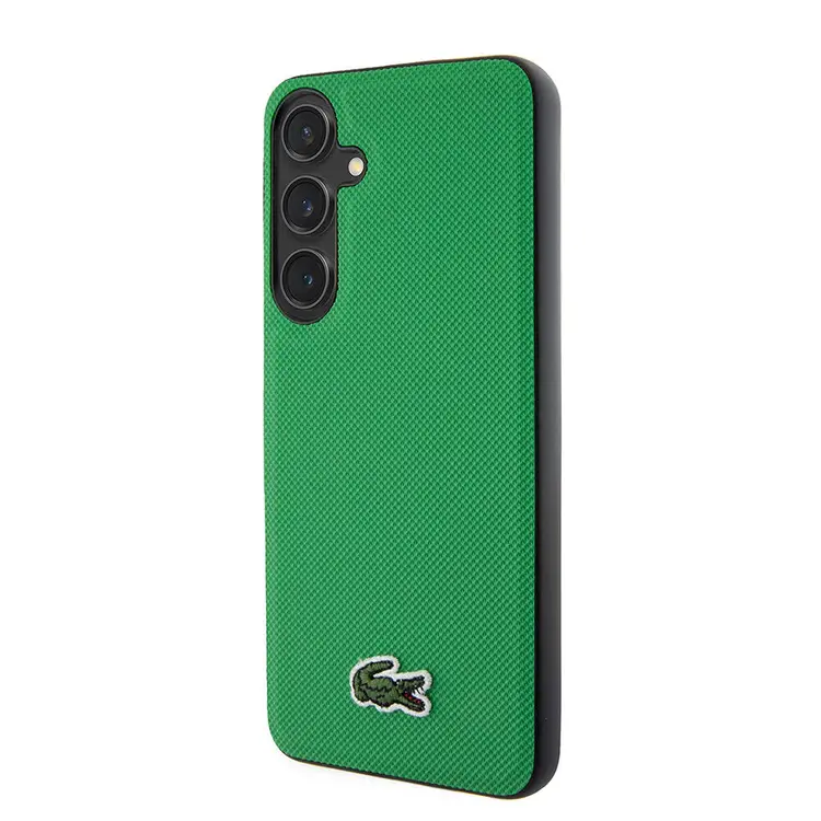Galaxy S24 Plus Lacoste Lisanslı PU Pike Desenli Kılıf - Timsah Logolu