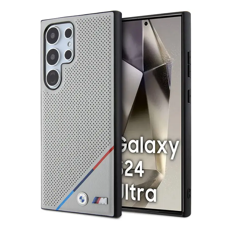 Galaxy S24 Ultra MagSafe Uyumlu Deri Kılıf - BMW M Logolu