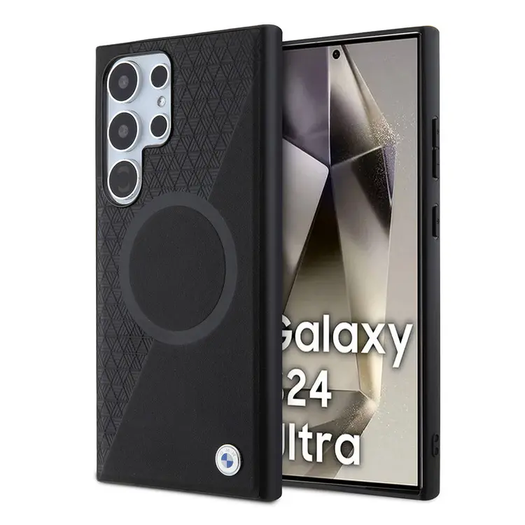 Galaxy S24 Ultra MagSafe Uyumlu Deri Kılıf - BMW Circle Lisanslı