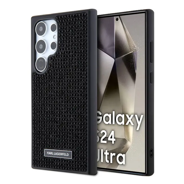 Galaxy S24 Ultra Kılıf, Taşlı Metal Logo - Karl Lagerfeld Lisanslı