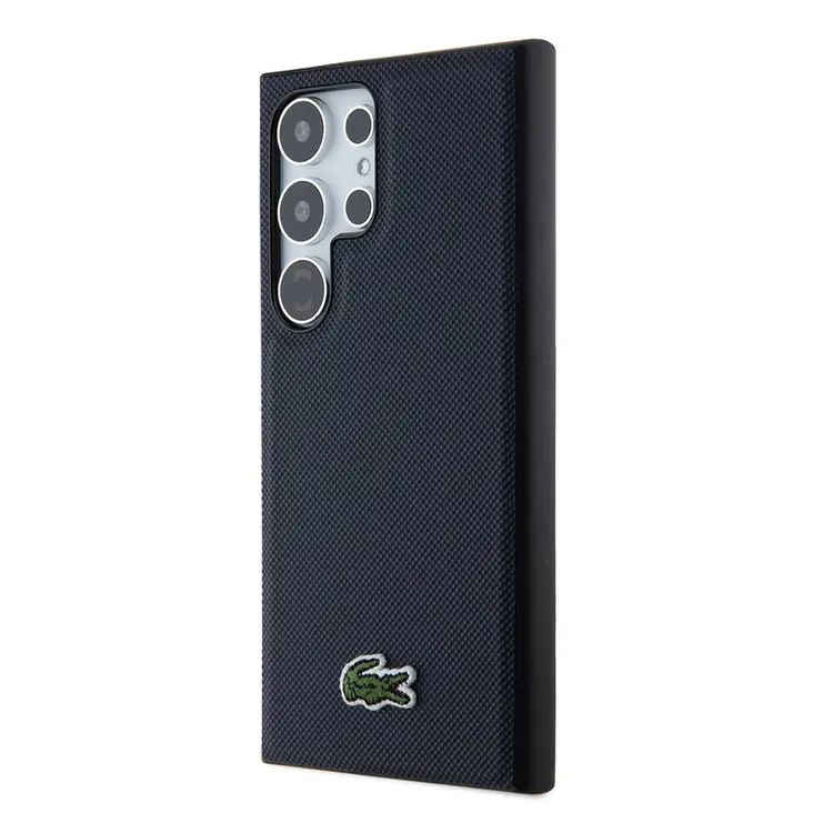 Galaxy S24 Ultra Lacoste Lisanslı PU Pike Desenli Kılıf