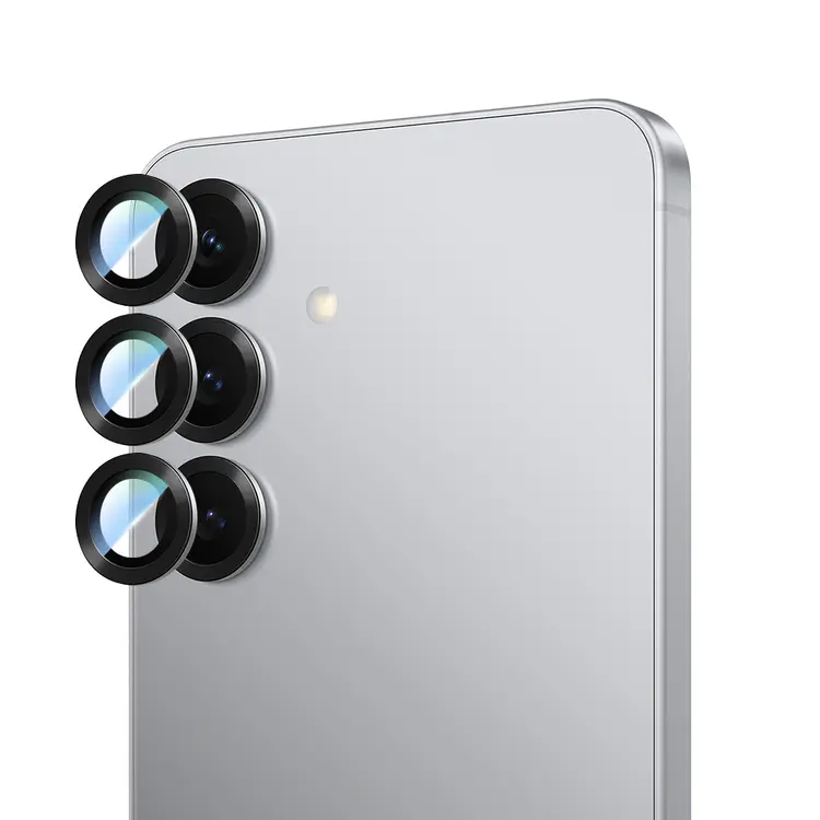 Galaxy S25 Kamera Lens Koruyucu, Oleofobik ve Yansıma Önleyici - CaseWorld Alloy