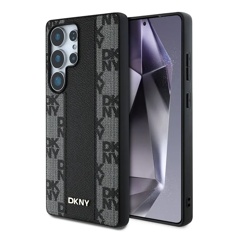 Galaxy S25 Ultra MagSafe Uyumlu 3D Checkered Desenli Kılıf - DKNY