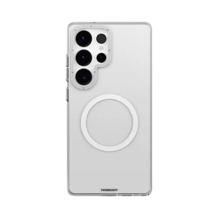 Galaxy S25 Ultra MagSafe Uyumlu Şeffaf Kılıf - Youngkit Crystal Shield