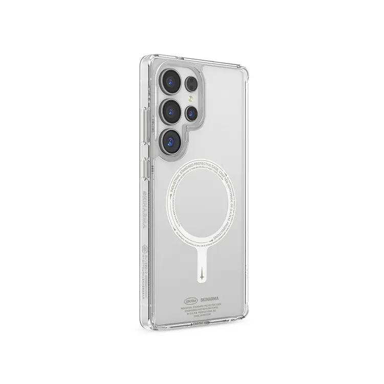 Galaxy S25 Ultra MagSafe Uyumlu Şeffaf Kılıf - Skinarma Saido Nightglow