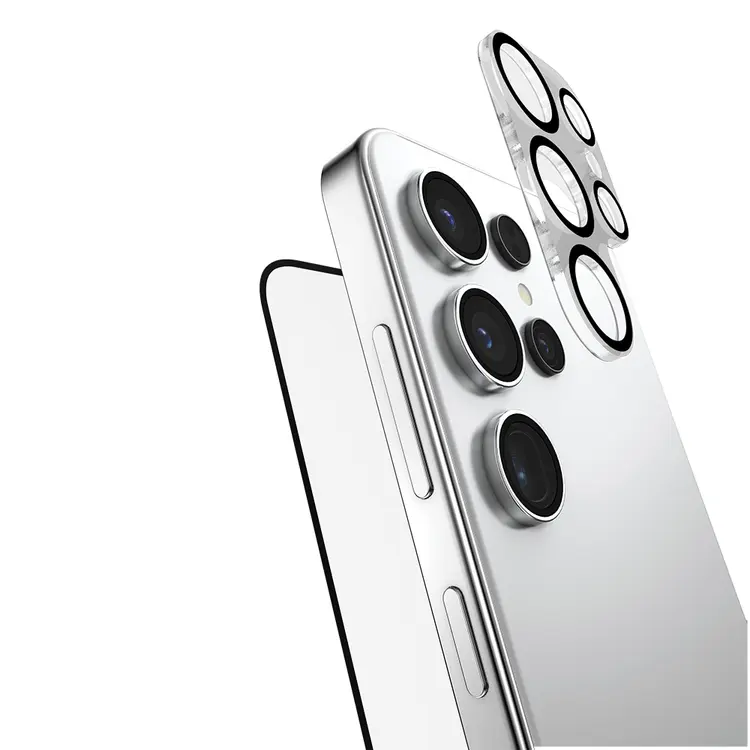 Galaxy S25 Ultra Temperli Cam Ekran ve Lens Koruyucu Set - Raptic 2in1