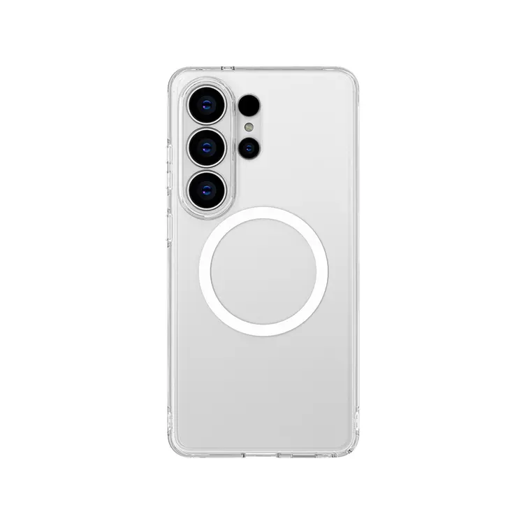Galaxy S26 Ultra MagSafe Uyumlu Kamera Korumalı Şeffaf Kılıf - Amazingthing Minimal Lens