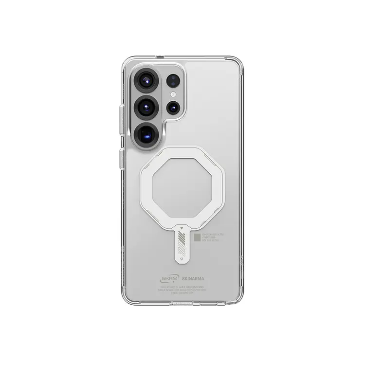 Galaxy S26 Ultra MagSafe Uyumlu Şeffaf Kılıf - Skinarma Saido Mag-Charge Nightglow