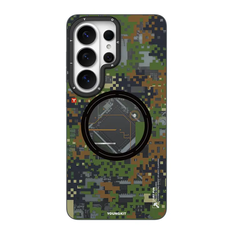 Galaxy S26 Ultra MagSafe Uyumlu Kamuflaj Desenli Kılıf - Youngkit Camouflage Sykell