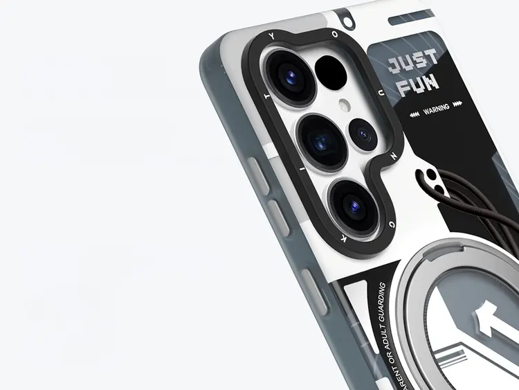 Galaxy S26 Ultra MagSafe Uyumlu Halka Standlı Kılıf - Youngkit Starship